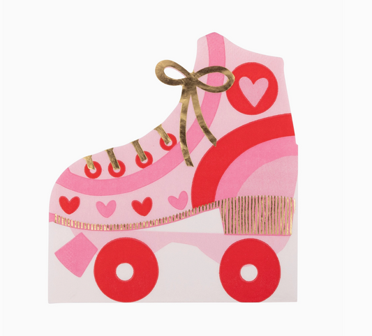 Rollerskate Valentine Napkin