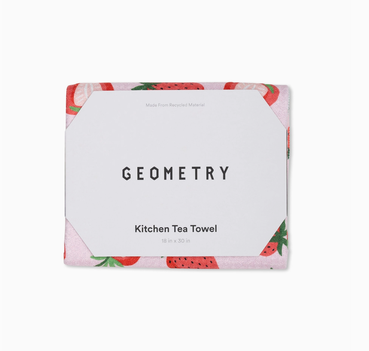 Geometry Strawberry Tea Towel