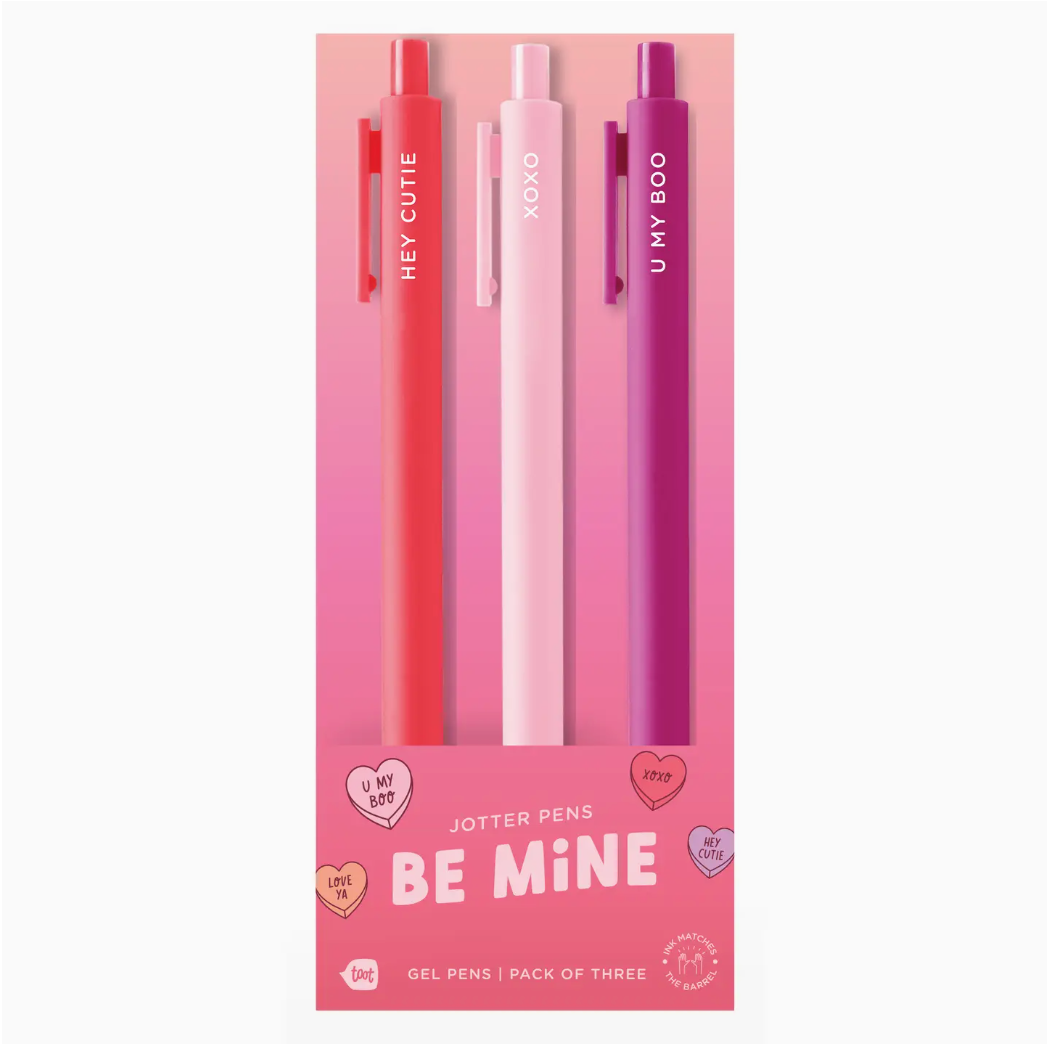 Be Mine Jotter Pens