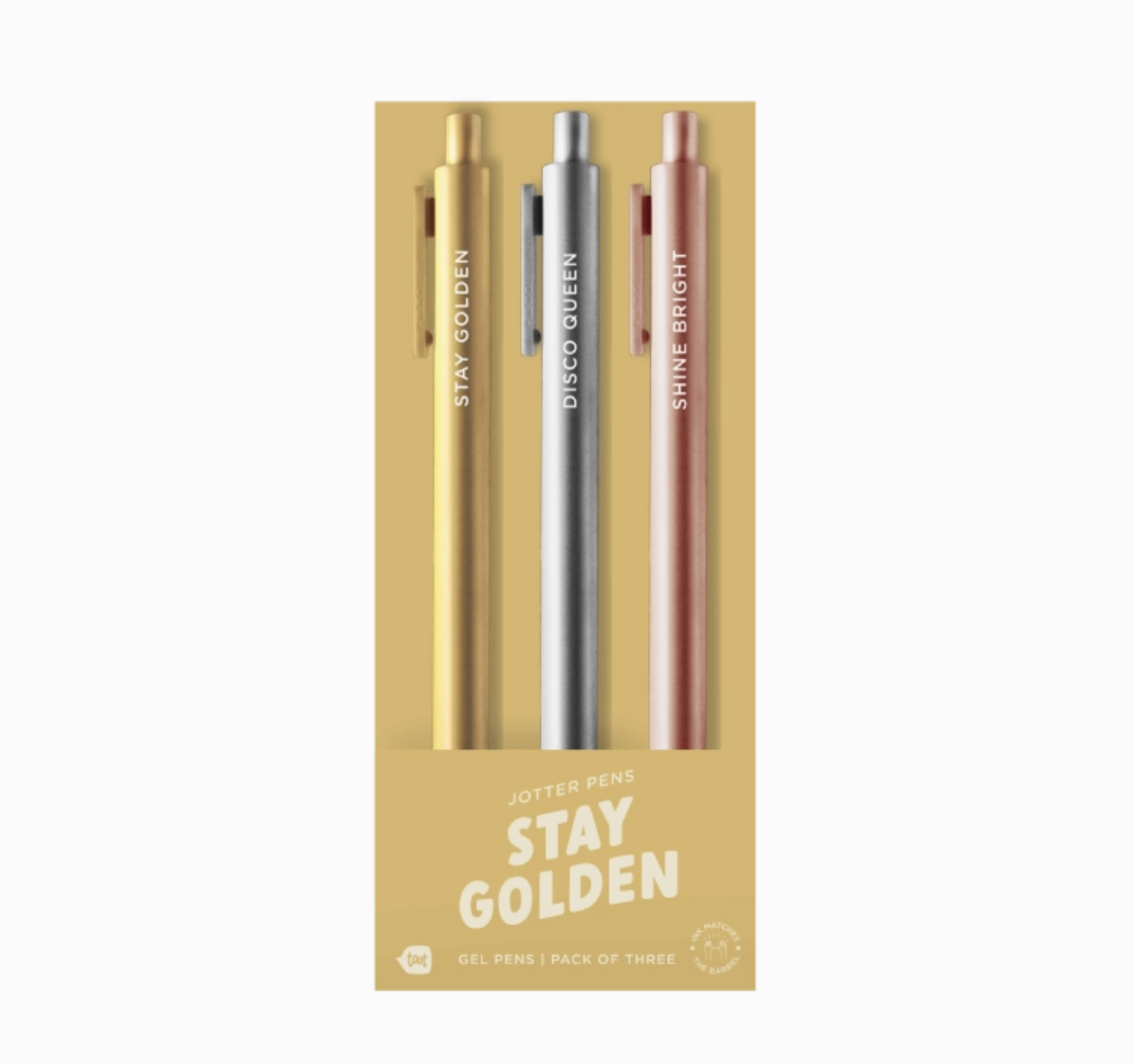 Stay Golden Jotter Pens