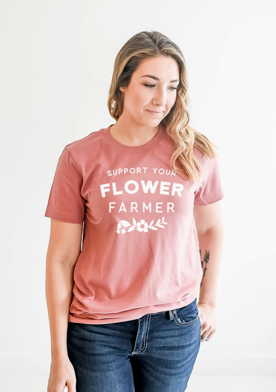 Support Flower Farmer Tshirt