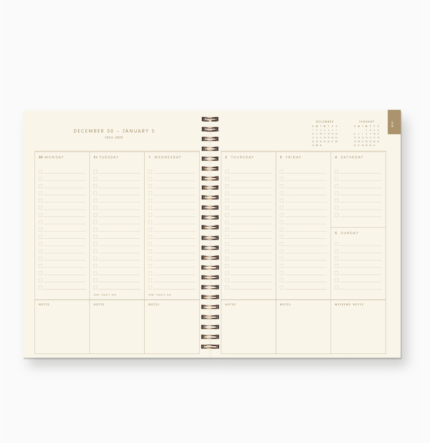 2026 Waves Dated Planner
