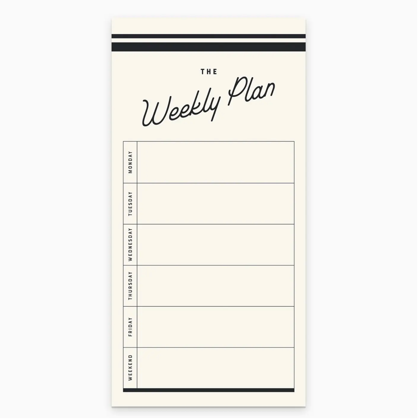 Ruff House Weekly Plan List