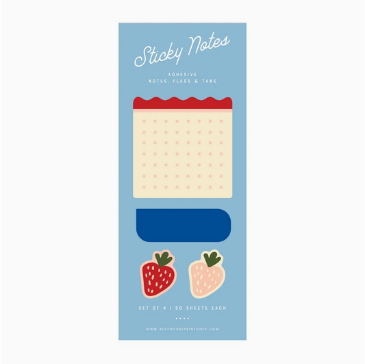 Ruff House Strawberry Sticky Note Set