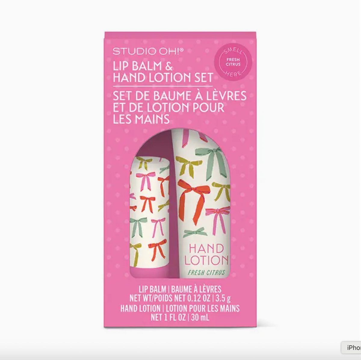 Put A Bow On It Lip Balm Lotion Set