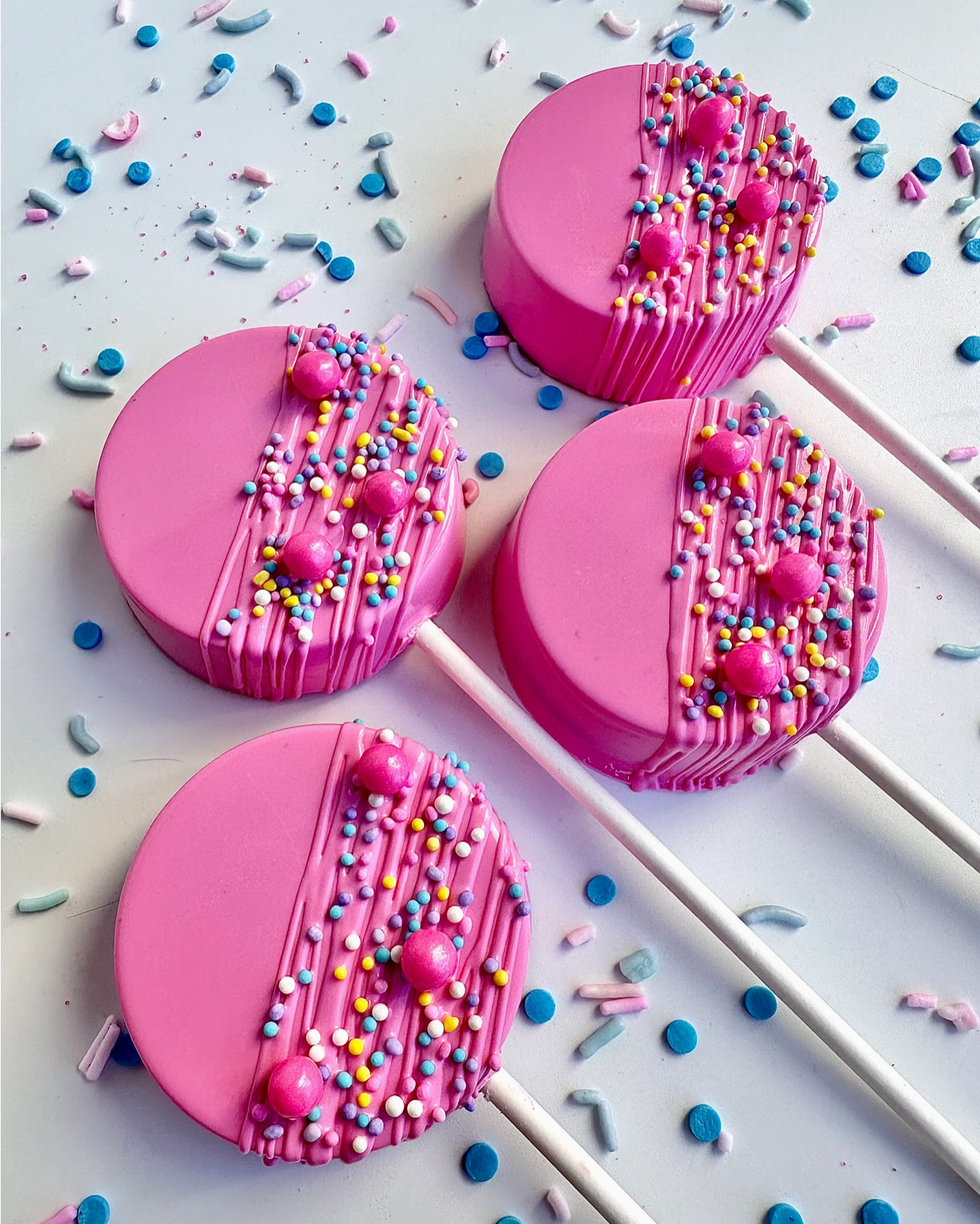 Pink Chocolate Covered Oreo Pop