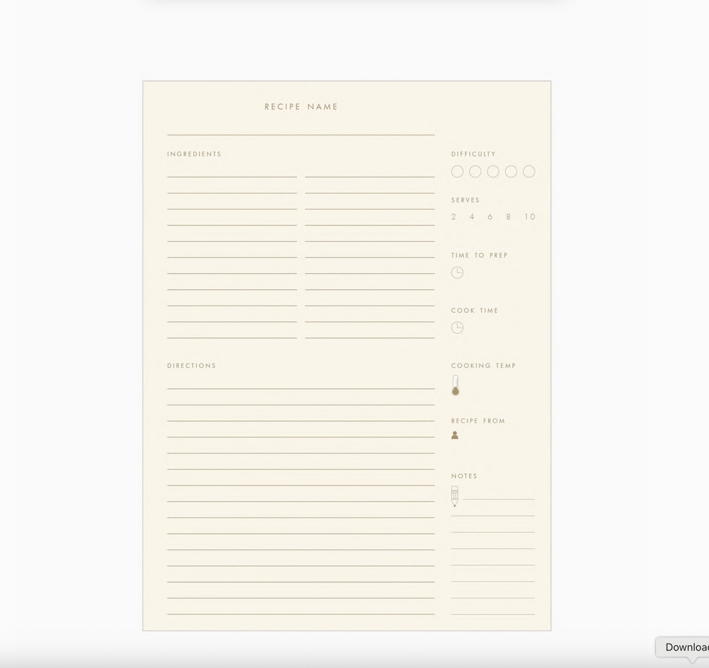 Heirloom Recipe Book