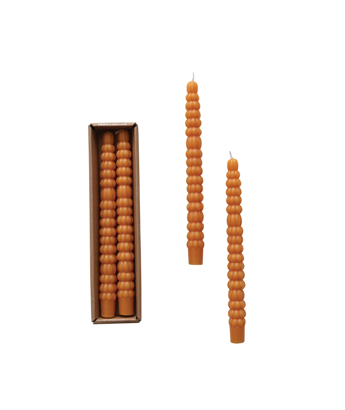 Pumpkin Taper Candles