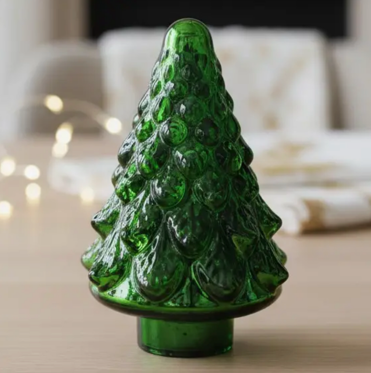 Green Glass Downswept Tree