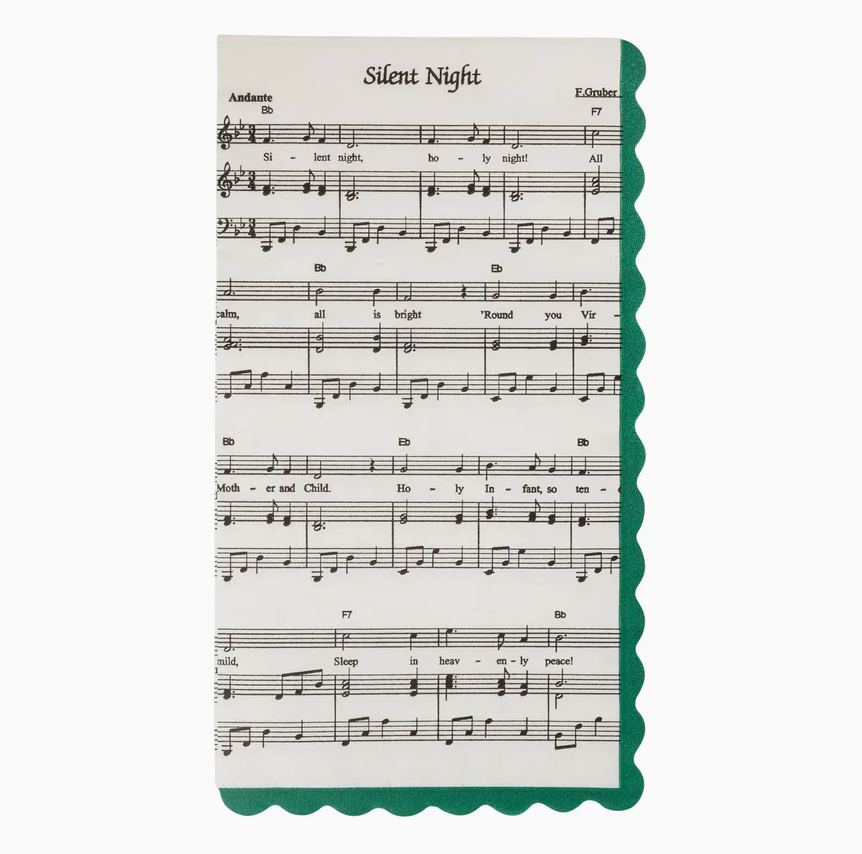 Christmas Music Dinner Napkins