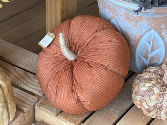 XL Orange Fabric Pumpkin