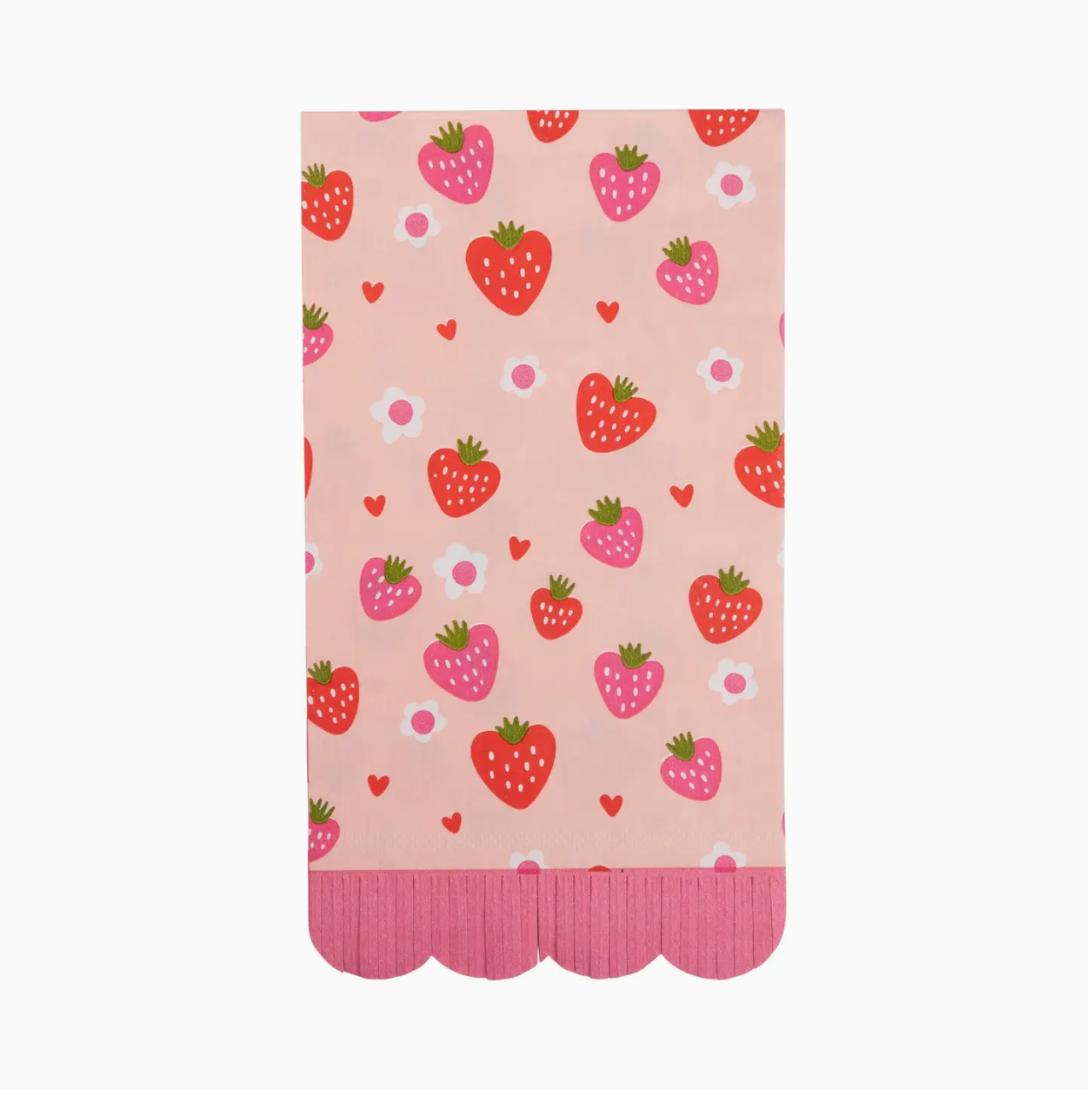 Berry Scallop Valentine Napkin