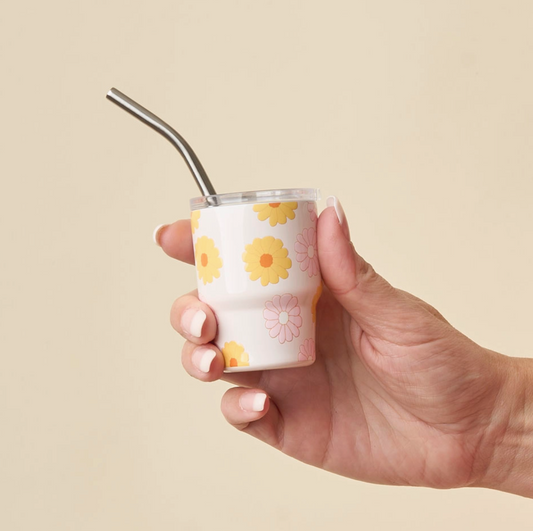 Darling Effect 2 oz Tiny Tumbler Daisy Peach