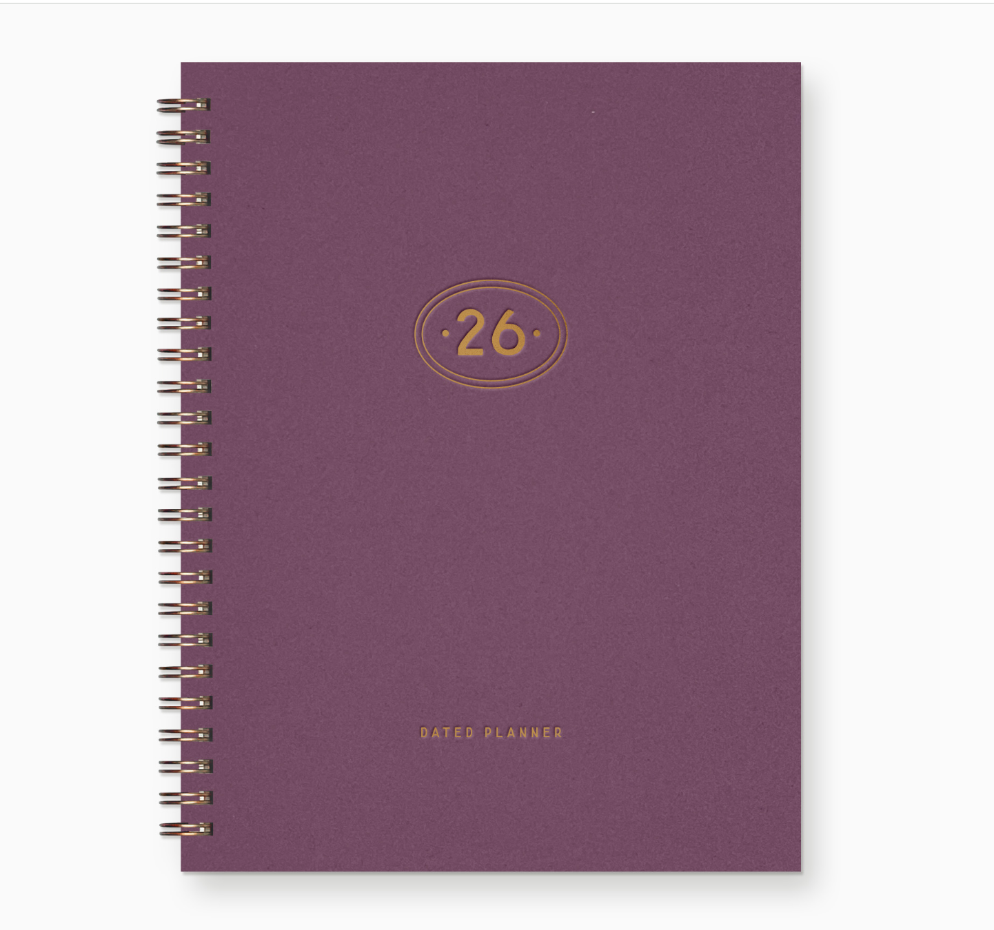 2026 Gold Dated Planner
