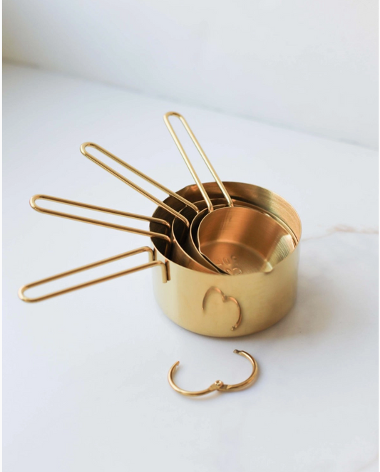 Gold Stainless Steel Measuring Cups
