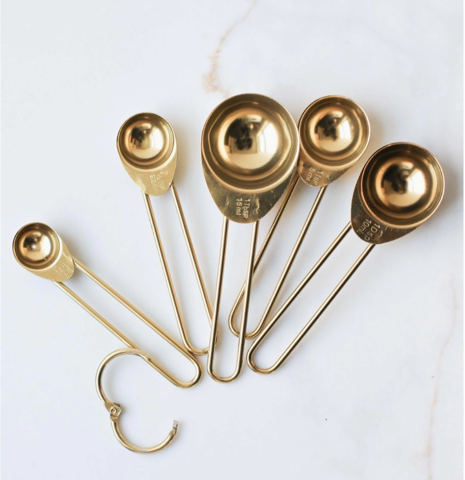 Gold Stainless Steel Measuring Spoons