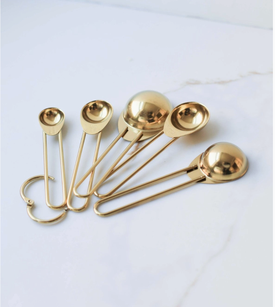 Gold Stainless Steel Measuring Spoons