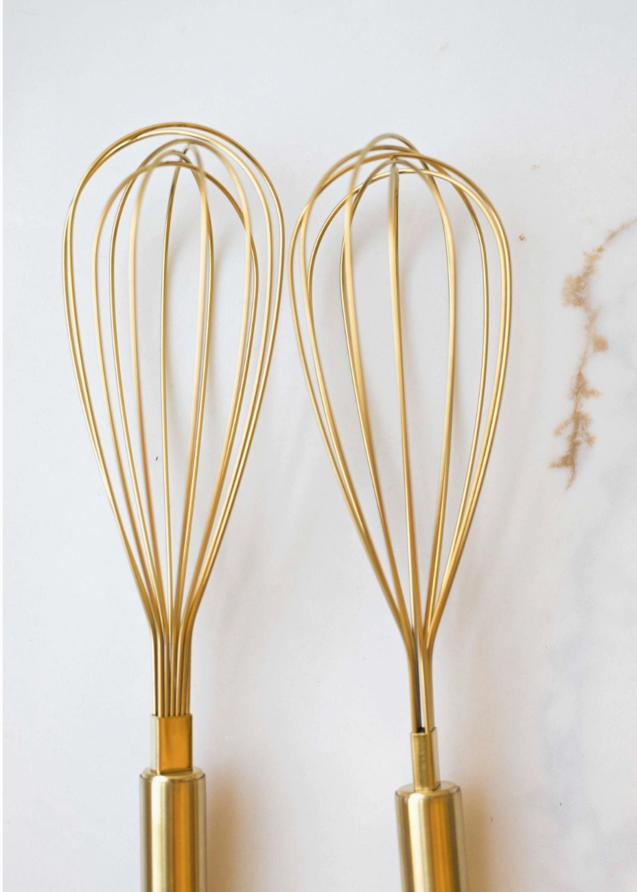 Gold Stainless Steel Whisk