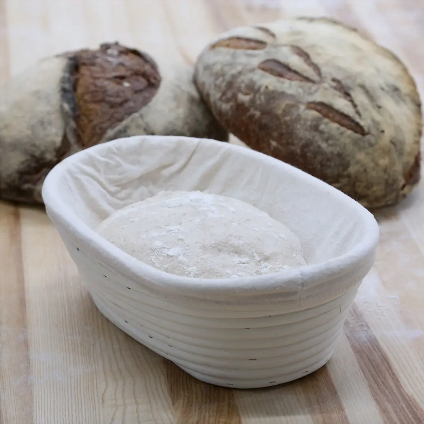 Oval Proofing Basket with Liner