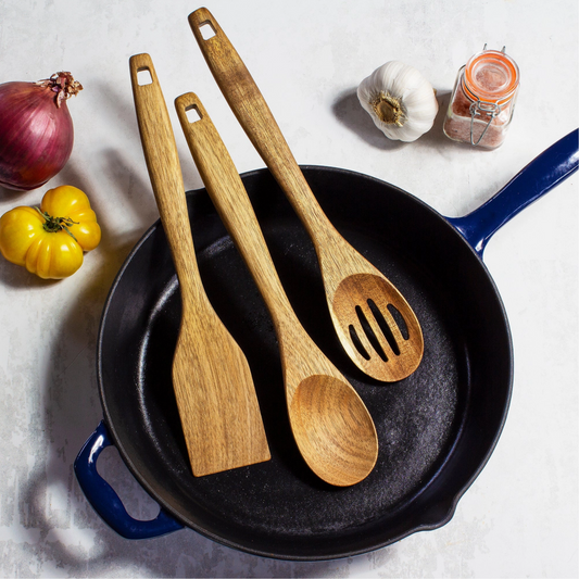 3 Piece Acacia Utensil Set