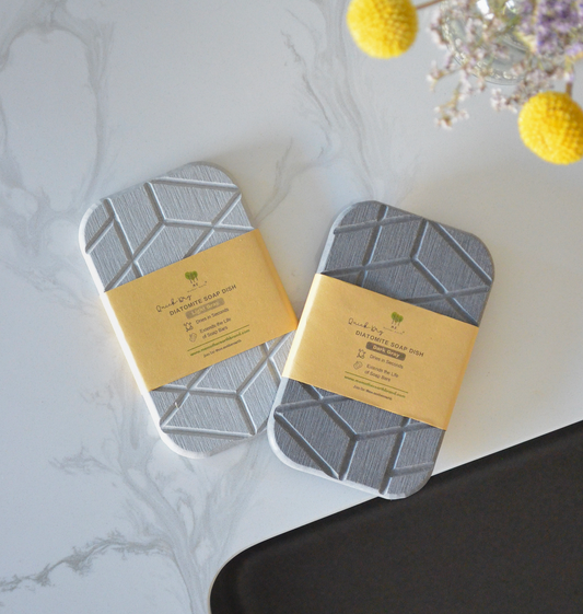Geometric Quick-Dry Diatomite Soap Dish