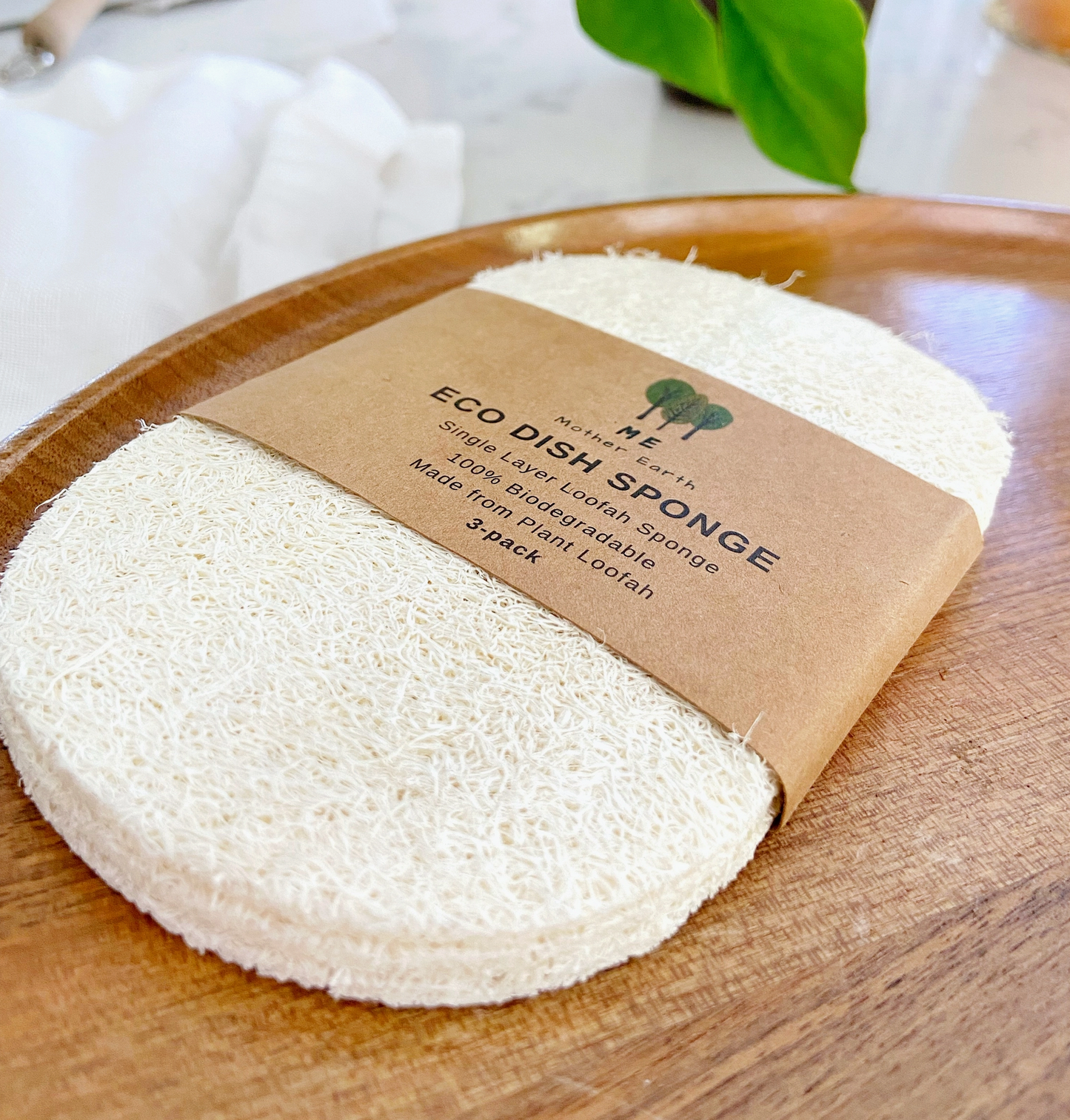 Loofah Dish Sponge 3pk Compostable