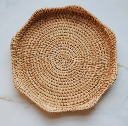 Natural Rattan Woven Tray
