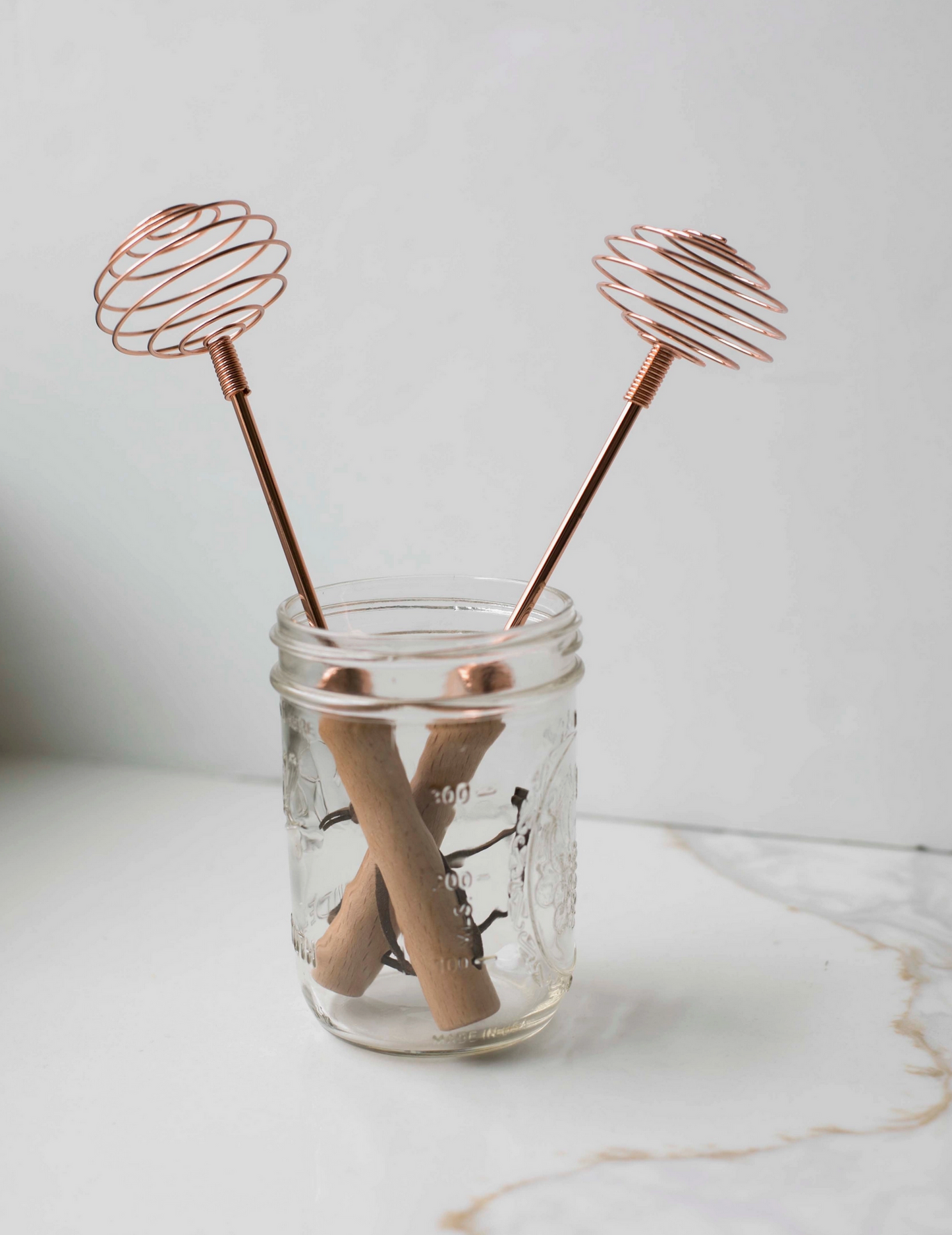 Rose Gold Stainless Steel Spiral Whisk