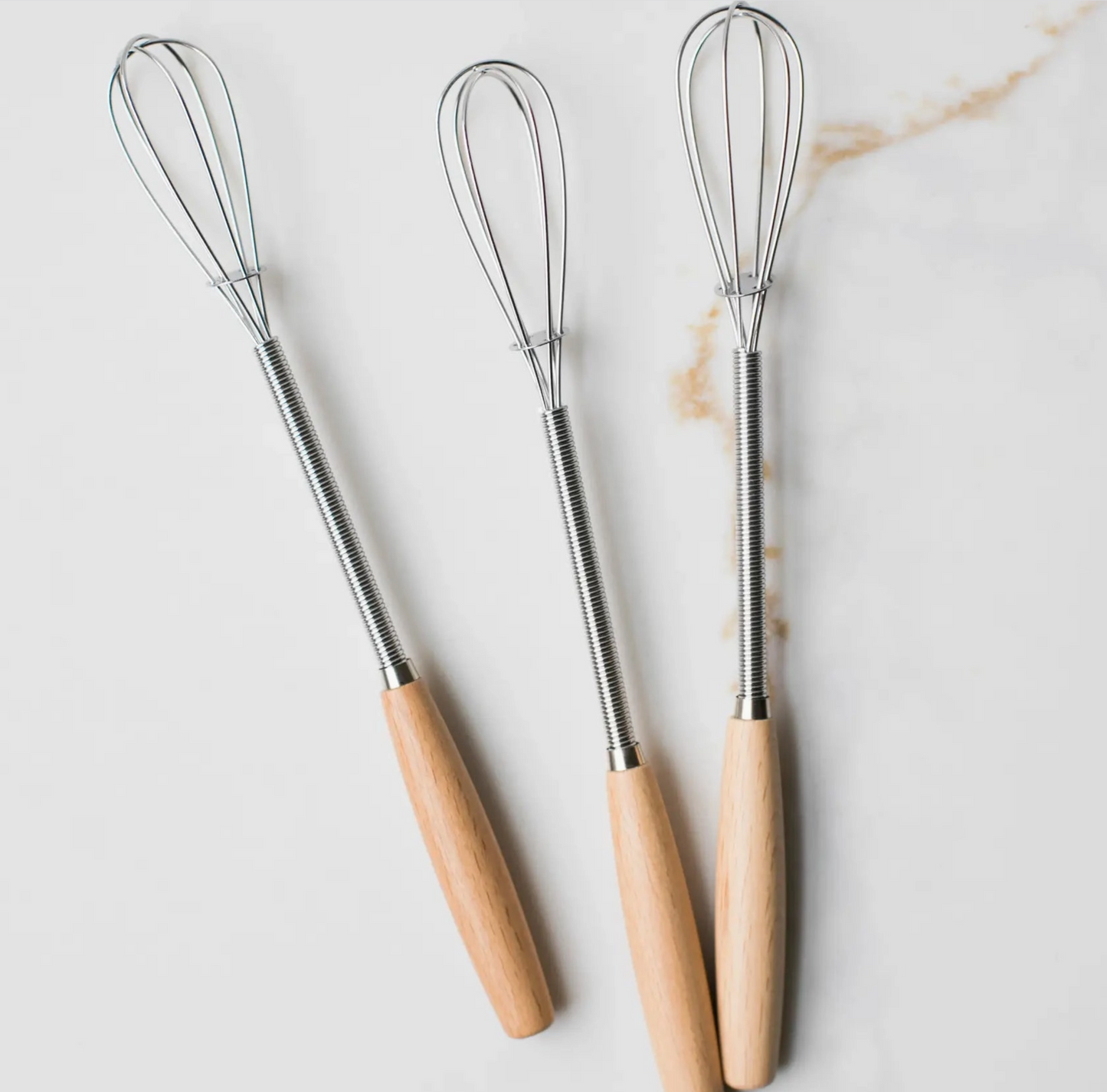 Vintage Mini Whisk w/ Wood Handle