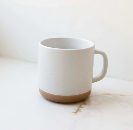 White Speckled Ceramic Mug