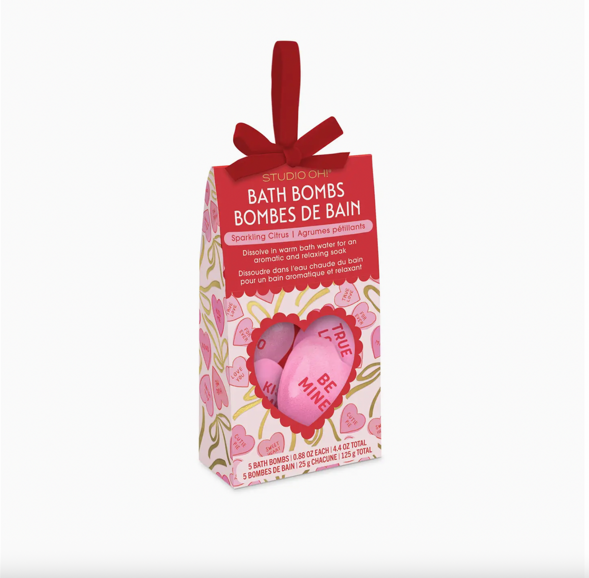 Sweet Candy Hearts Bath Bombs
