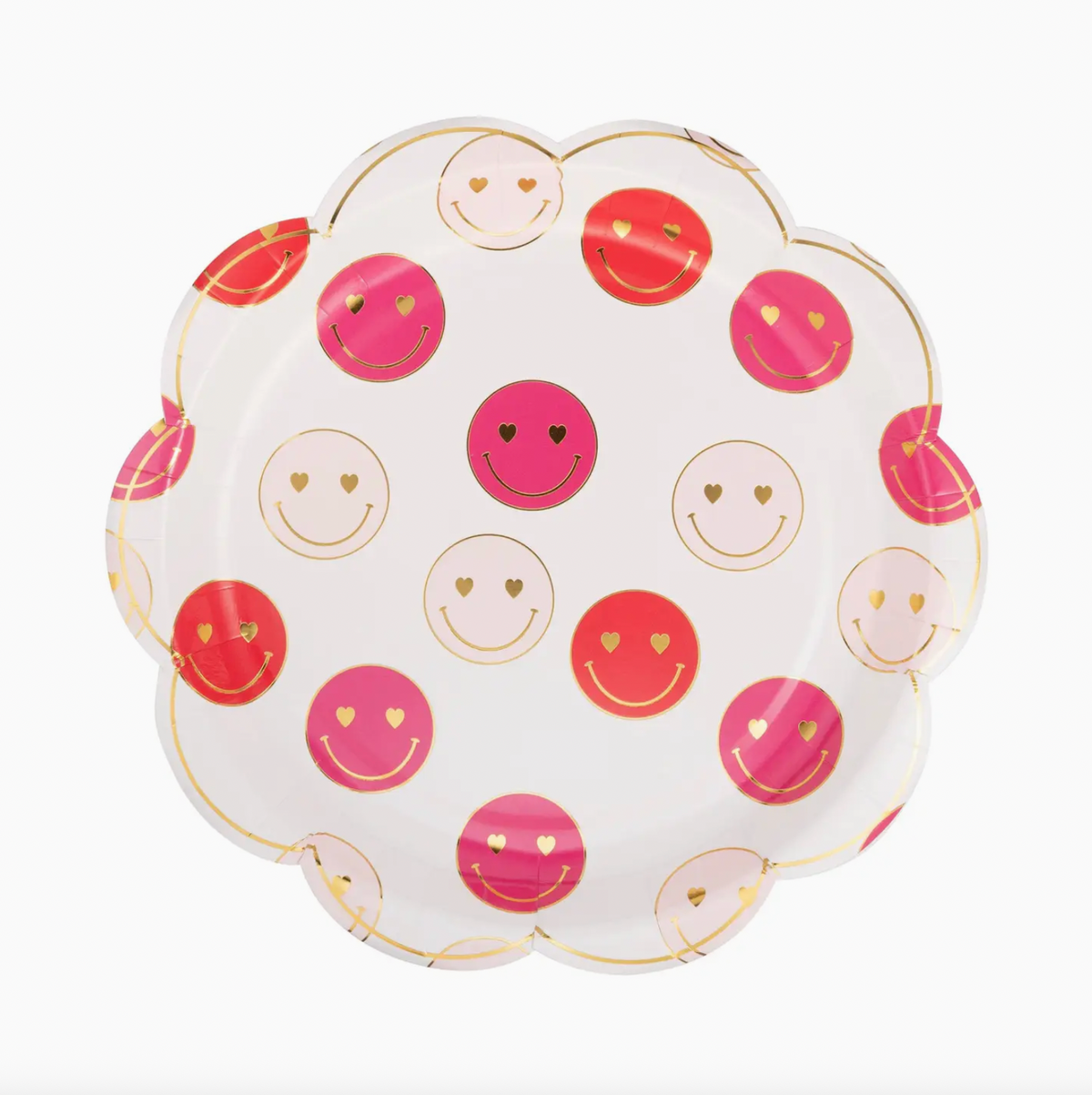 Smiley Face Valentine Plate