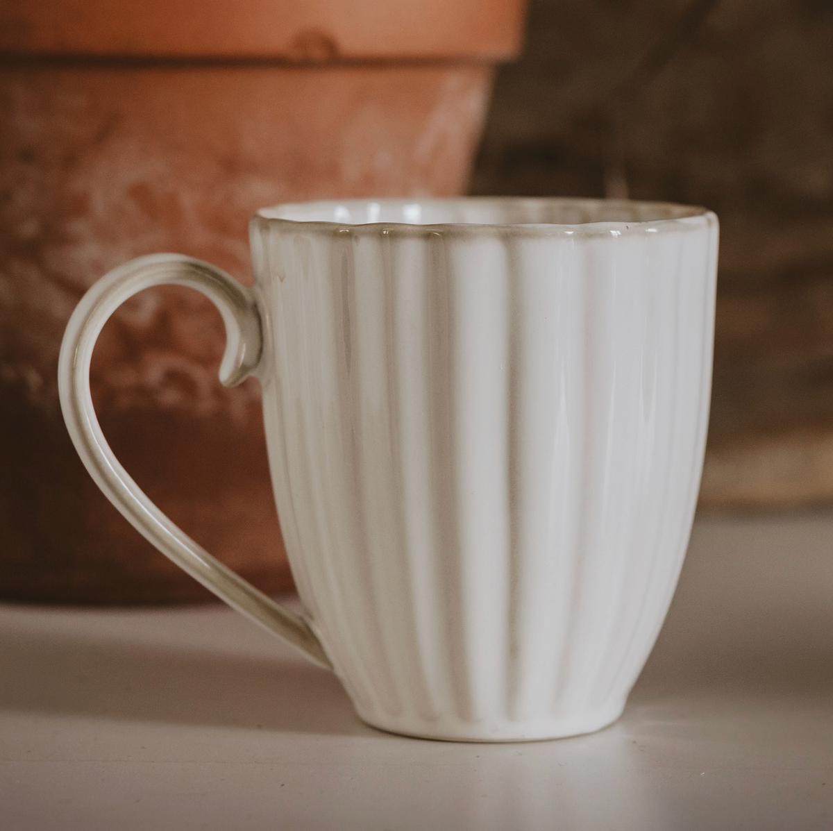 Scalloped Coffe Mug