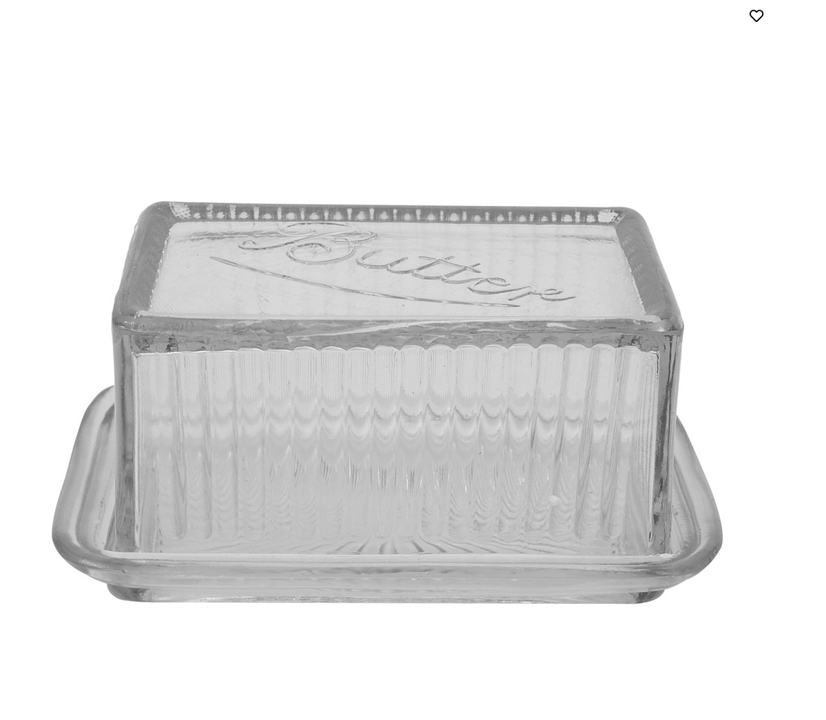 Pressed Glass Butter Disk
