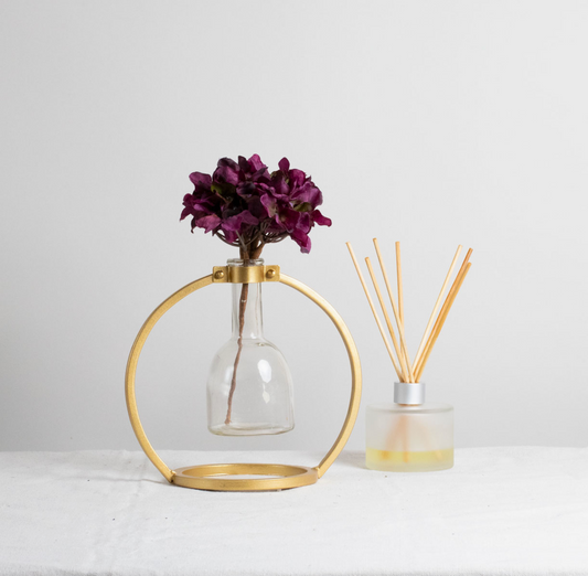 Floating Brass Bud Vase
