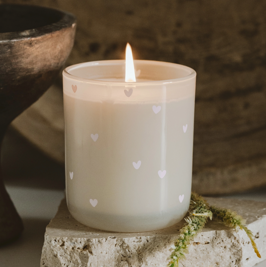 Hearts Love Candle