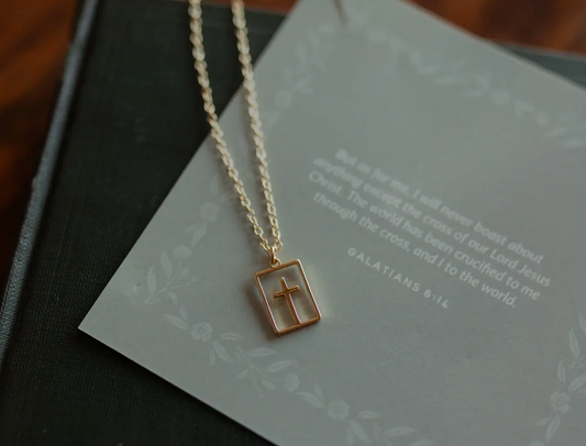 Cut Out Cross Necklace