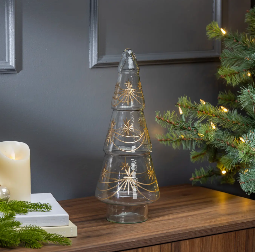 Vintage Etched Tree Medium