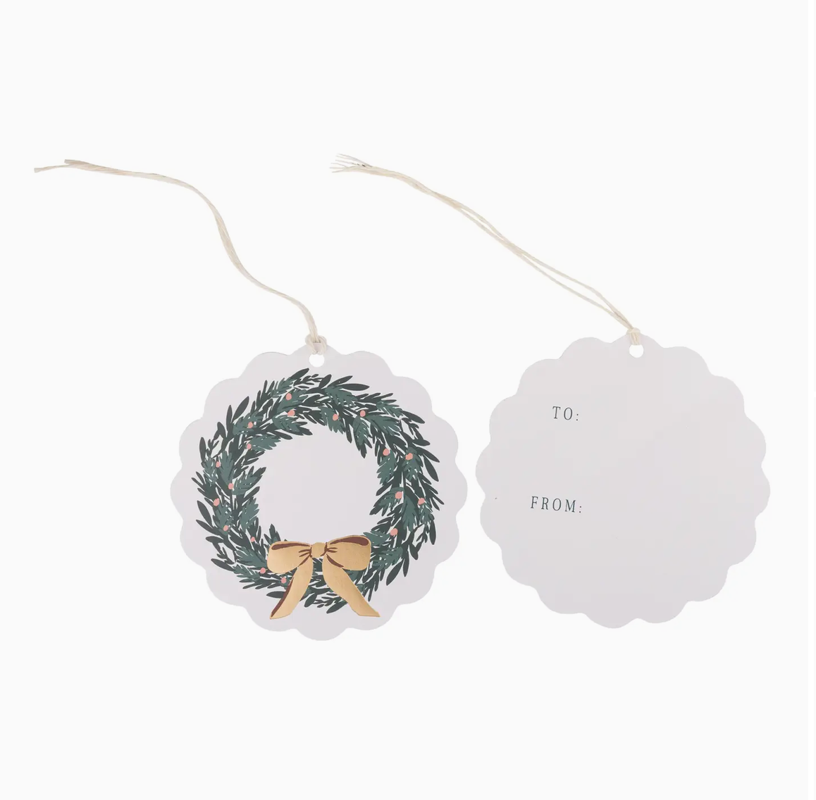 Christmas Wreath Gift Tags