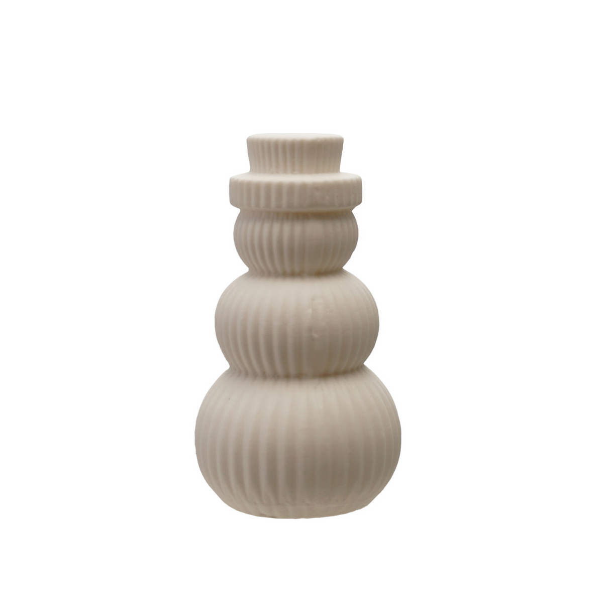 Stoneware Bisque LED Snowman
