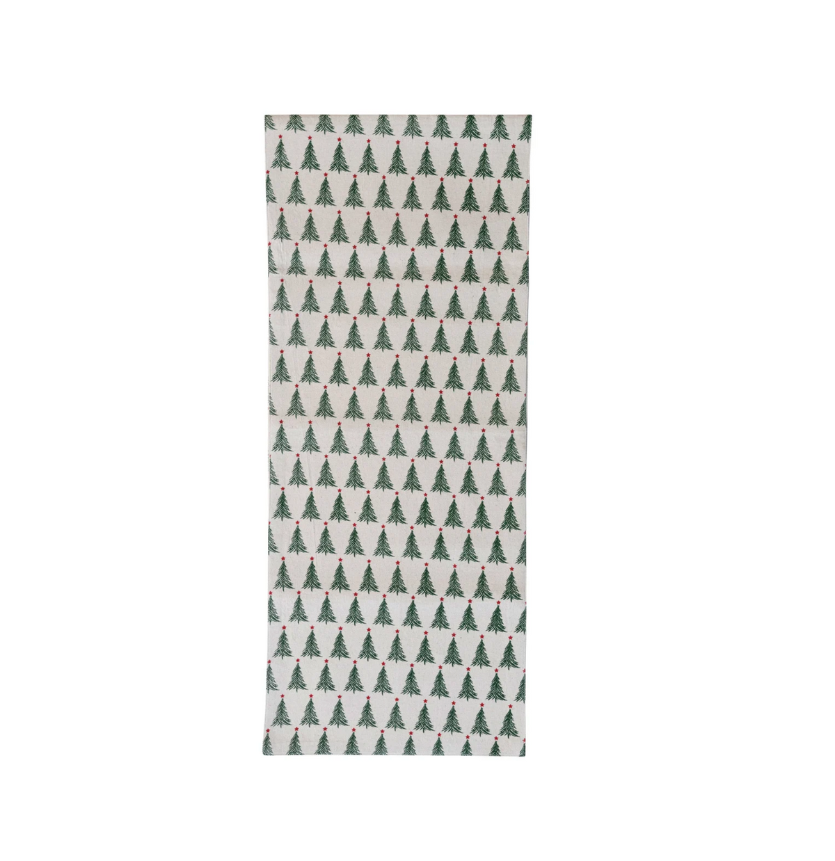 Stonewashed Christmas Tree Table Runner