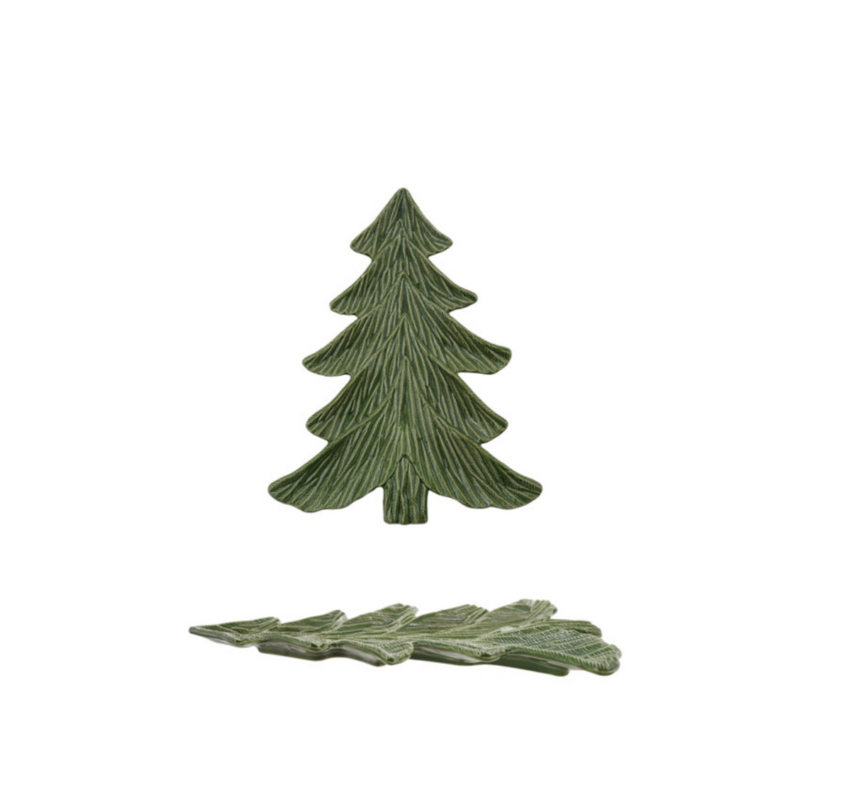 Ceramic Tree Platter Green