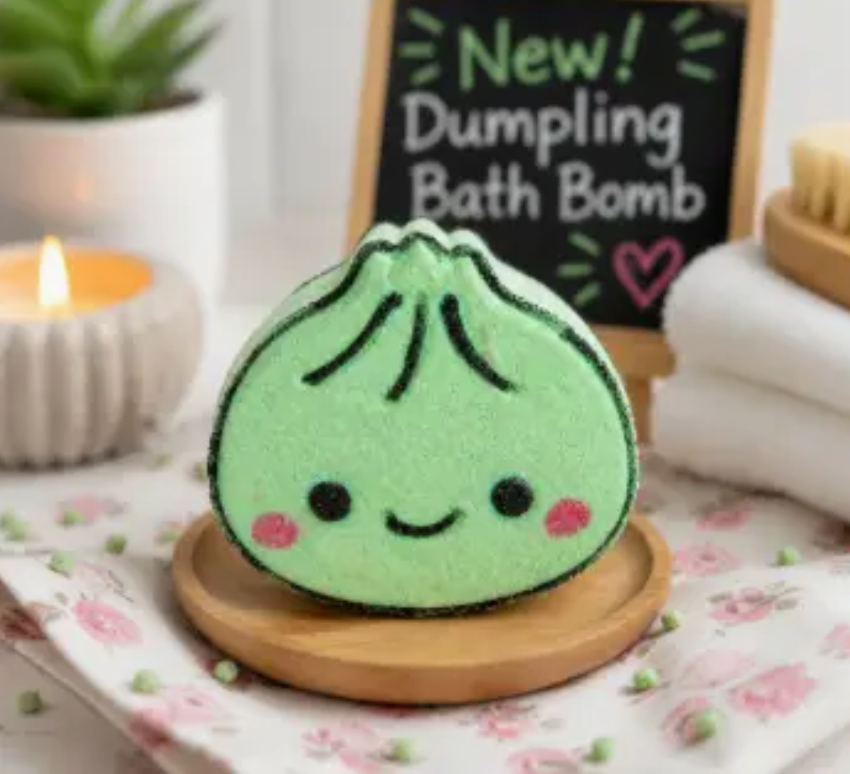 Green Dumpling Bath Bomb